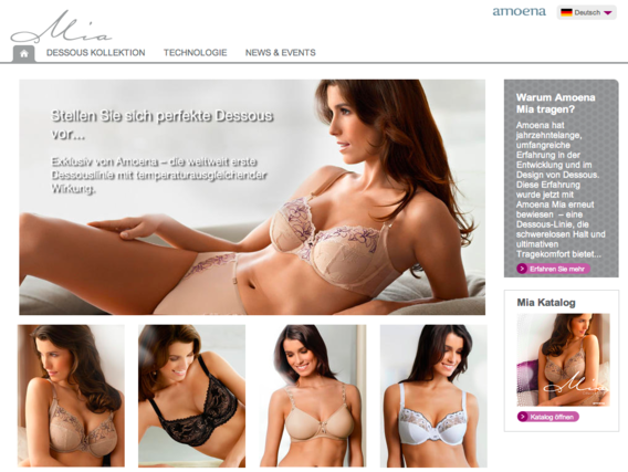 Amoena Mia Homepage