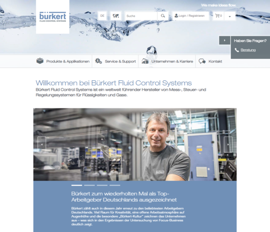 Bürkert Startseite