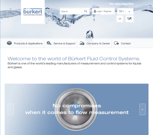 Bürkert Homepage EN