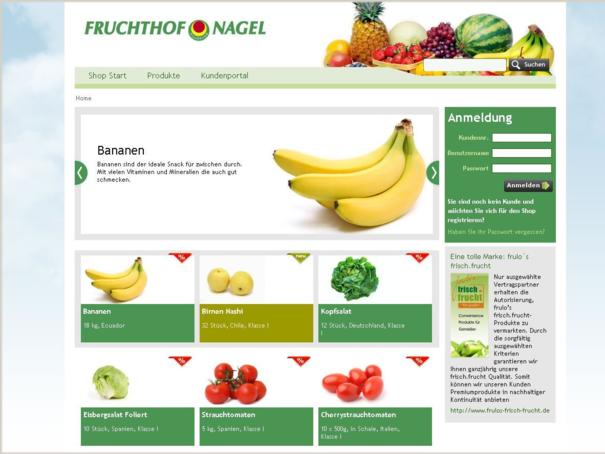 Fruchthof Homepage Screenshot 