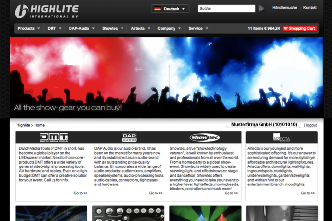 Highlite Homepage