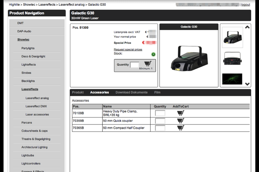 Highlite Produktdetail