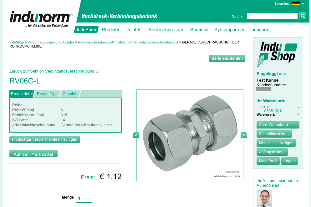 Indunorm Produktdetail