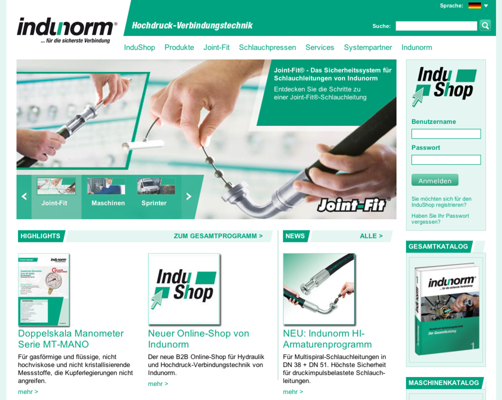 Indunorm Startseite
