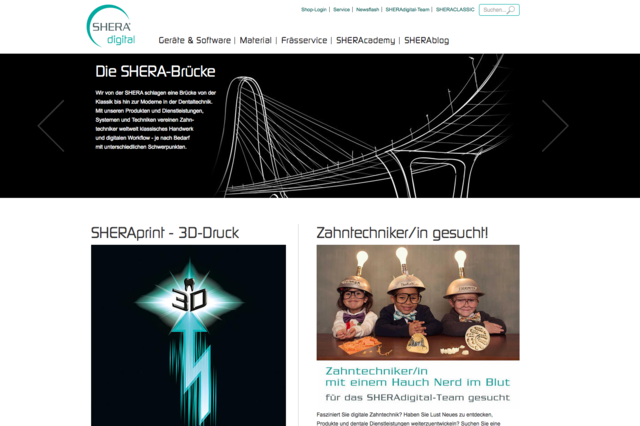 Shera Digital Homepage