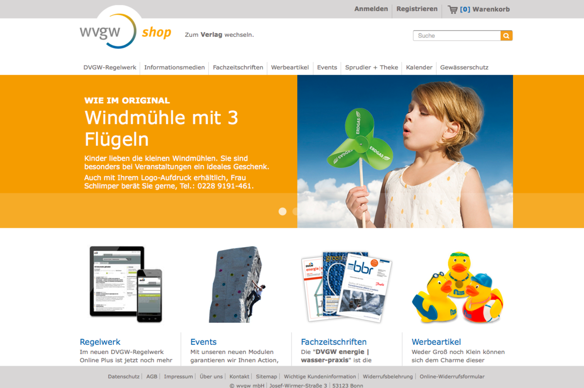 wvgw Shop Startseite