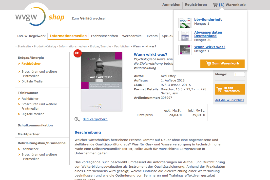 wvgw Shop Warenkorb Layer